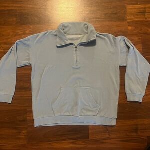 Marc New York Quarter Zip Pullover Light Blue Men’s Medium Long Sleeve Casual